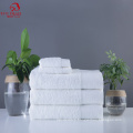 100% Cotton Soft Towel Set Hand Face Towel White Customized Logo Wholesale Hotel Bath Towels